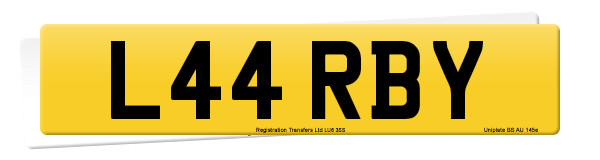 Registration number L44 RBY